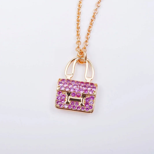 CONSTANCE PEDANT PURPLE DIAMOND NECKLACE