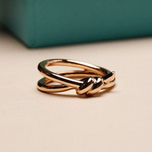 KNOT RING PINK GOLD