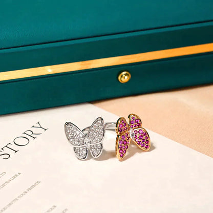 TWIN BUTTERFLY DIAMOND RING