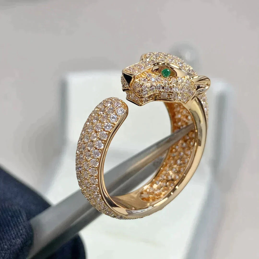 PANTHERE PINK GOLD DIAMOND RING