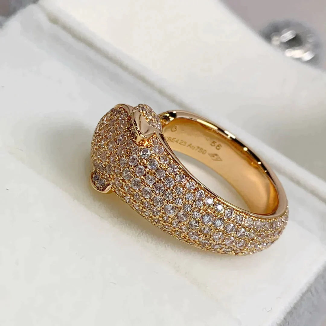 PANTHERE PINK GOLD DIAMOND RING