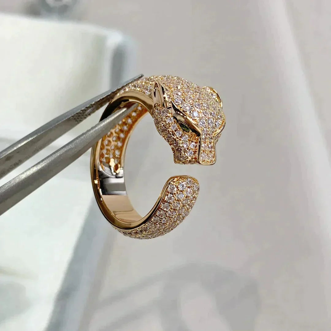 PANTHERE PINK GOLD DIAMOND RING