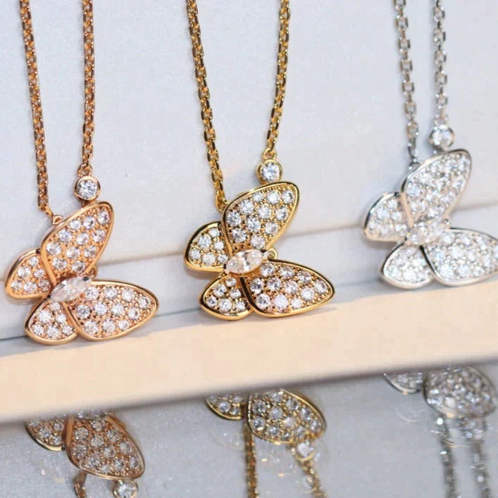 BUTTERFLY DIAMOND NECKLACE