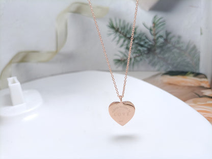 HEART DIAMONDS PENDANT NECKLACE