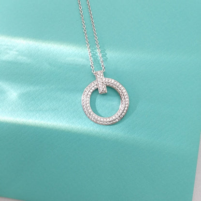 T WIRE PENDANT DIAMOND NECKLACE