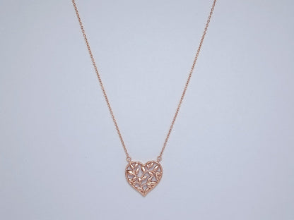 HEART LEAF PENDANT NECKLACE