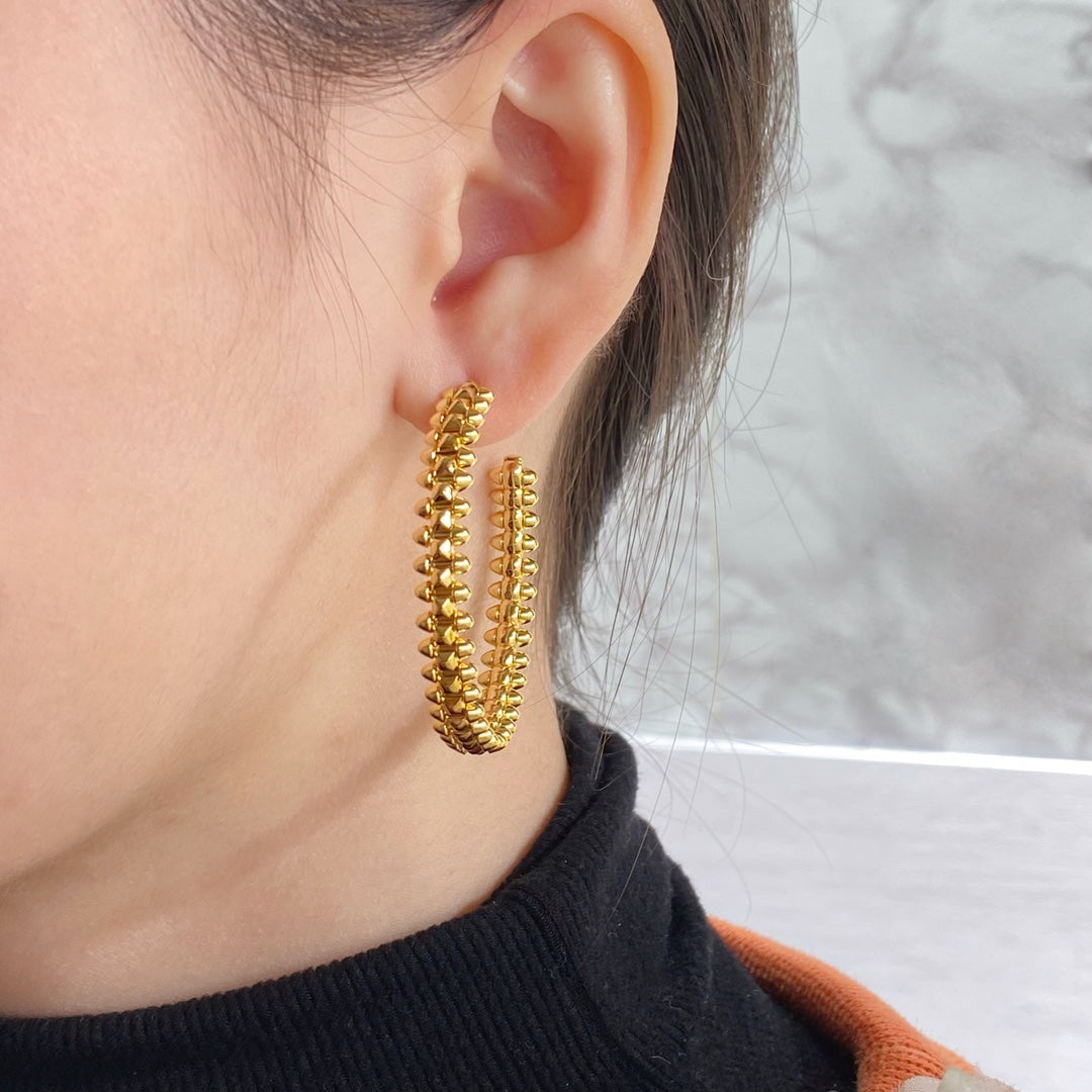 CLASH LARGE HOOP EARRINGS