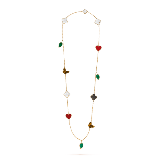 LUCKY 12 MOTIFS GOLD NECKLACE