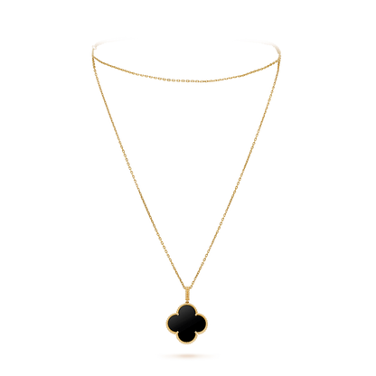 CLOVER PINK GOLD NECKLACE