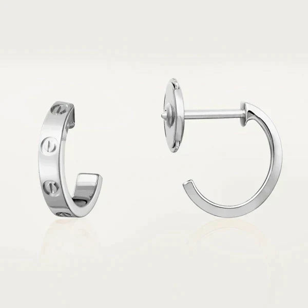 LOVE EARRINGS 2.65MM SILVER