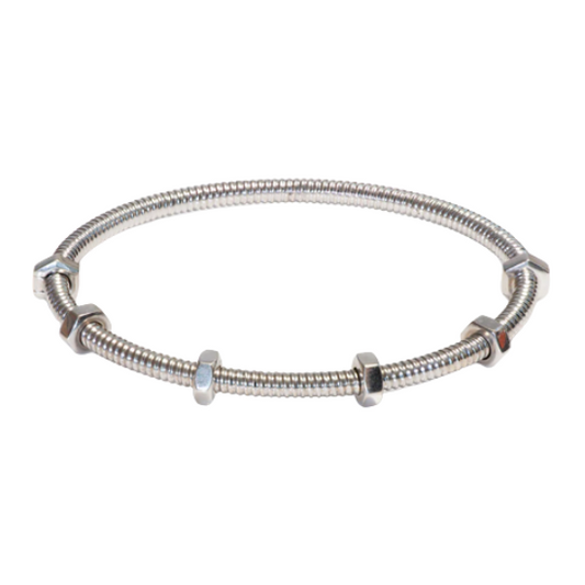 NUTS AND BOLTS SILVER BRACELET