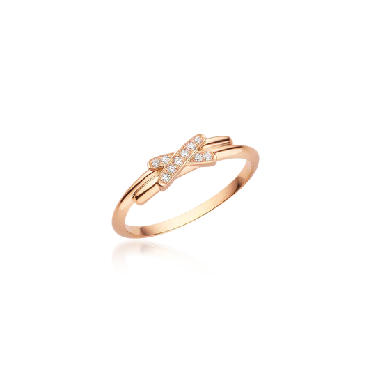 JEUX DE PINK GOLD DIAMOND RING