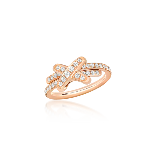 JEUX DE RING PINK GOLD DIAMOND