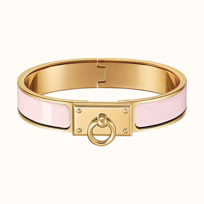 H RING LOCK BRACELET 12MM LIGHT PINK