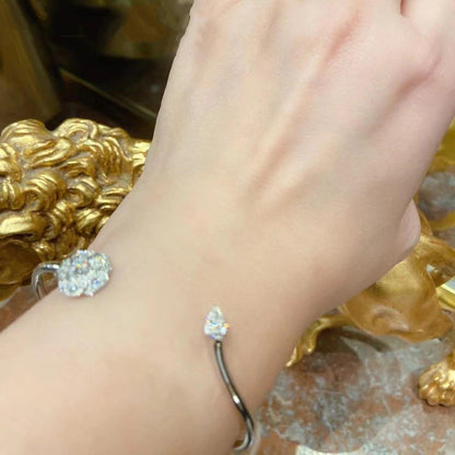 PRECIOUS CAMELLIA BRACELET SILVER DIAMOND