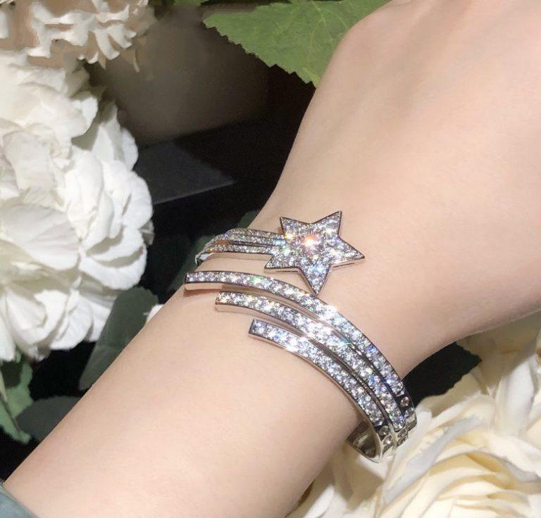 COMETE BRACELET SILVER DIAMOND