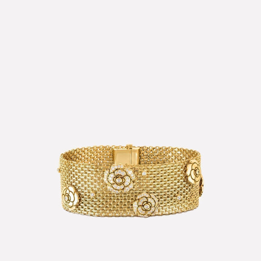 IMPRESSION DE CAMELIA BRACELET GOLD DIAMOND