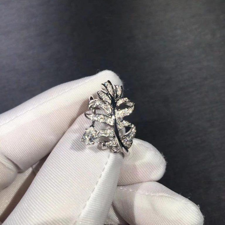 PLUME DE SILVER DIAMOND RING