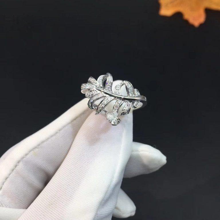 PLUME DE SILVER DIAMOND RING