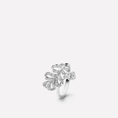 PLUME DE SILVER DIAMOND RING