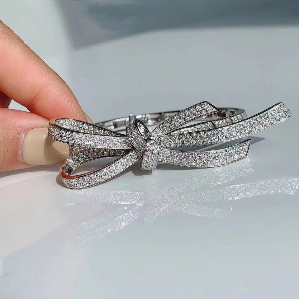 RUBAN BRACELET SILVER DIAMOND