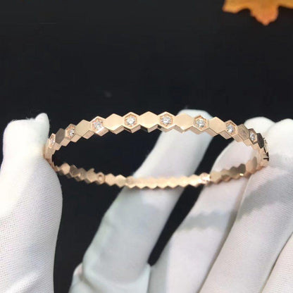 BEE LOVE PINK GOLD DIAMOND BRACELET