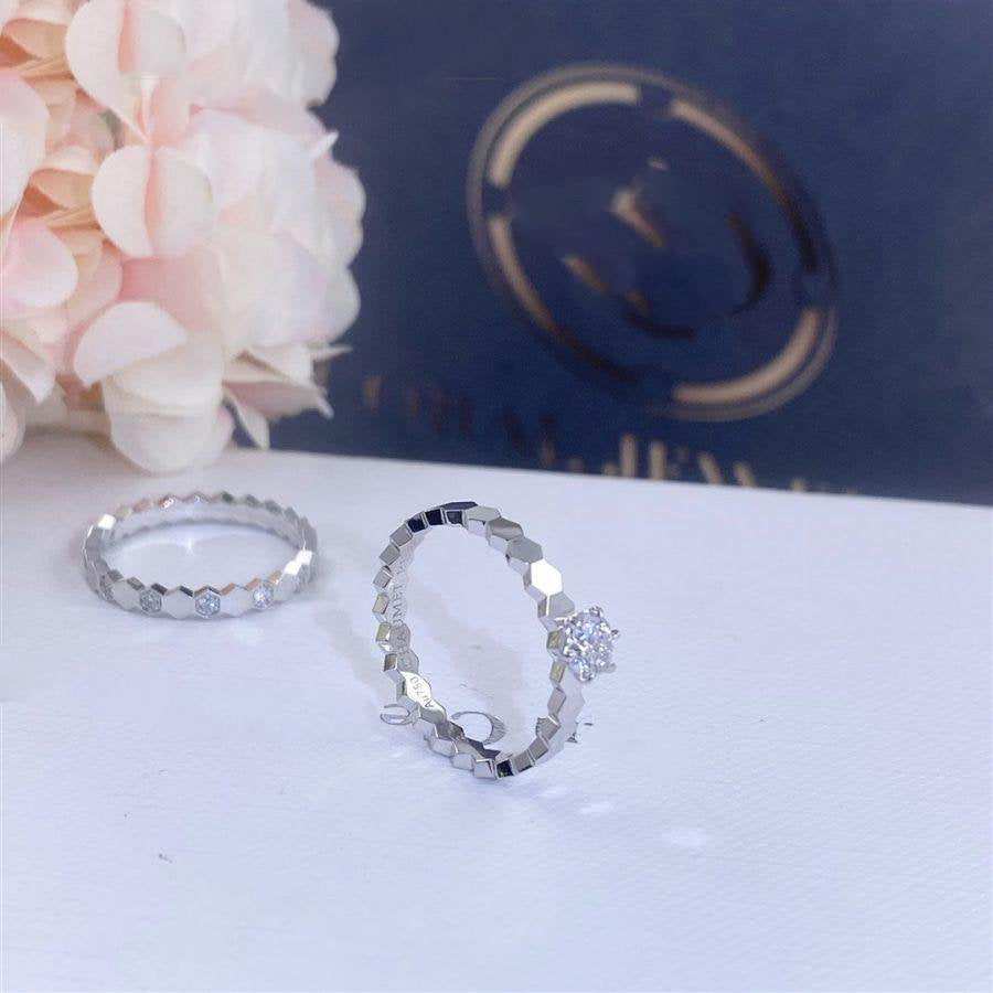 BEE LOVE RING SILVER 1 DIAMOND