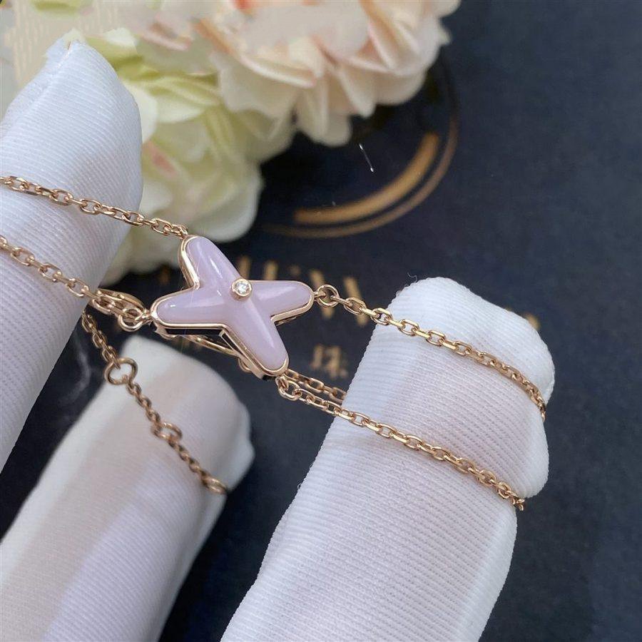 JEUX BRACELET PINK MOP PINK GOLD 1 DIAMOND