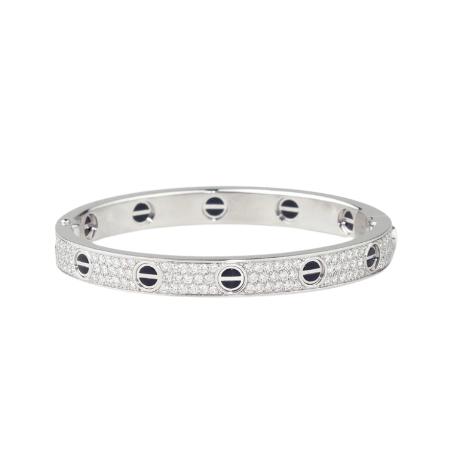 LOVE BRACELET 6.1MM DIAMOND-PAVED CERAMIC