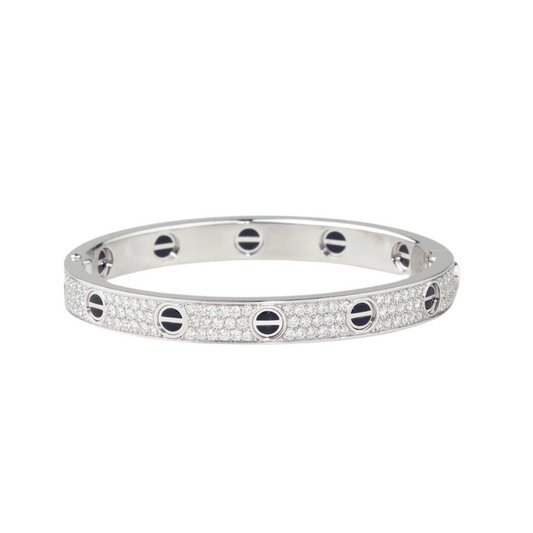 LOVE BRACELET 6.1MM DIAMOND-PAVED CERAMIC