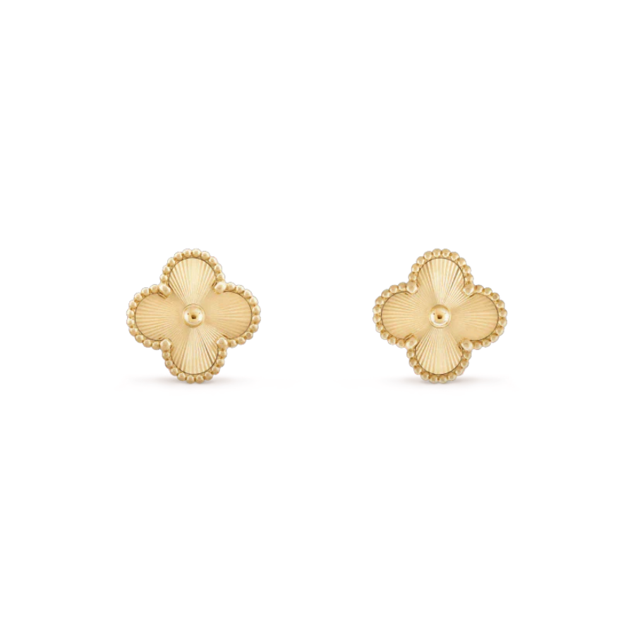 CLOVER STUD DIAMOND EARRINGS