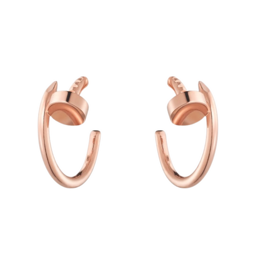 JUSTE EARRINGS PINK GOLD