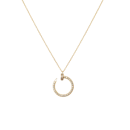 JUSTE NECKLACE GOLD DIAMONDS