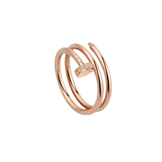 JUSTE RING 1.8MM PINK GOLD DOUBLE ROW