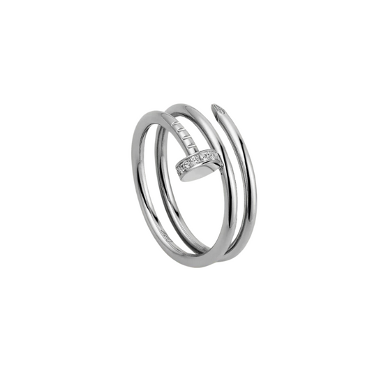 JUSTE RING 1.8MM SILVER DOUBLE ROW