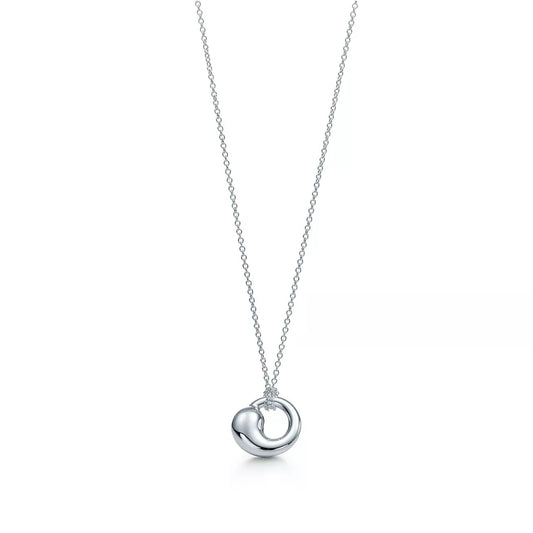 SNAIL PENDANT SILVER NECKLACE