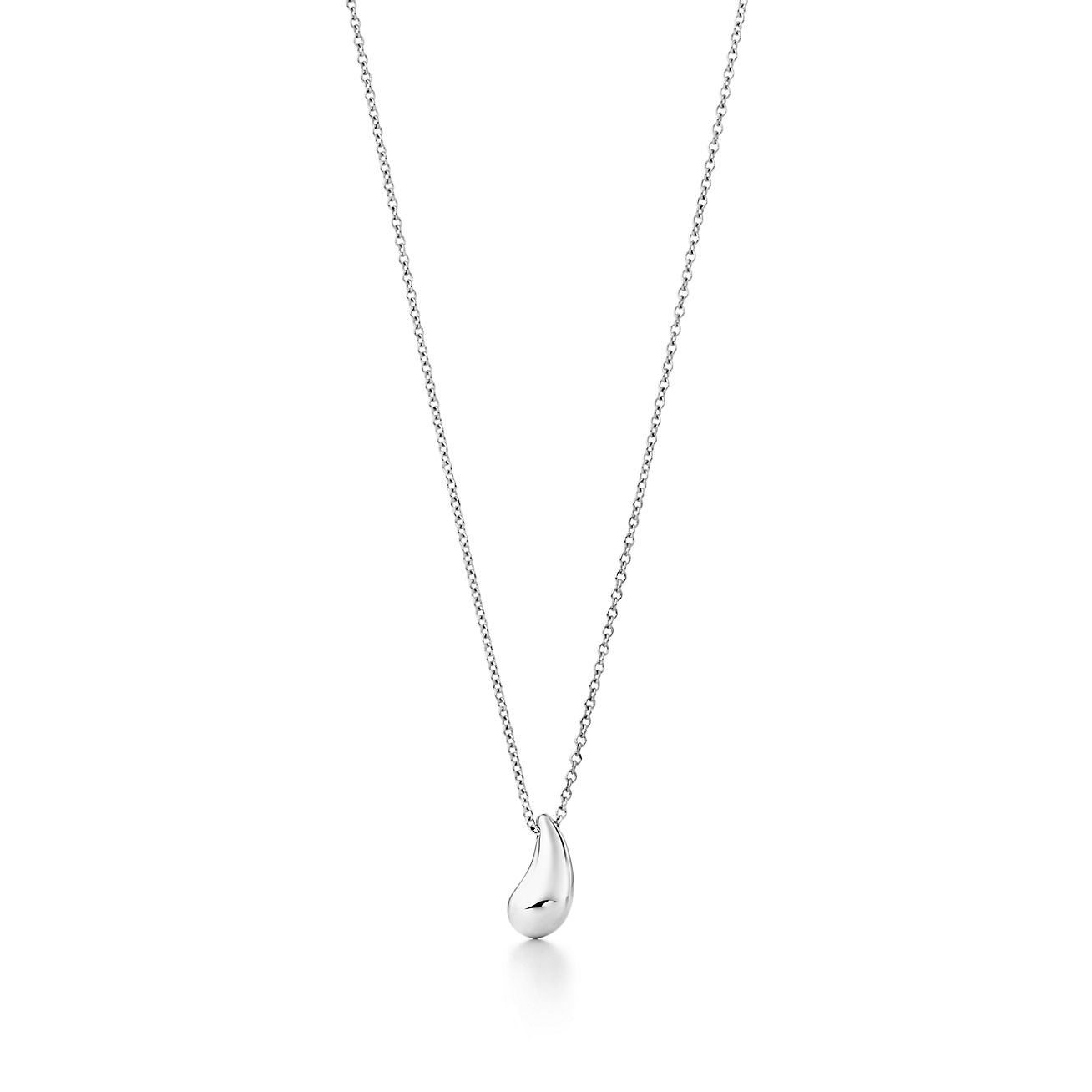 ELSA PERETTI TEARDROP PENDANT STERLING SILVER NECKLACE