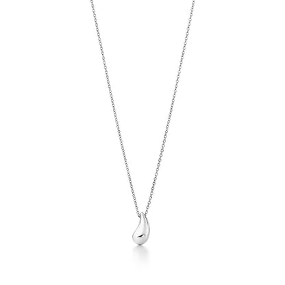 ELSA PERETTI TEARDROP PENDANT STERLING SILVER NECKLACE