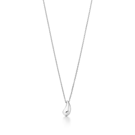 ELSA PERETTI TEARDROP PENDANT STERLING SILVER NECKLACE