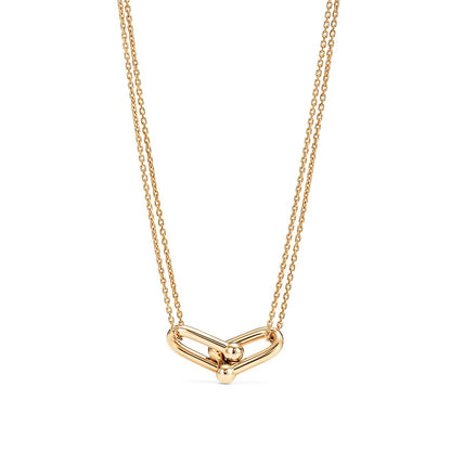 HARDWEAR GOLD DOUBLE LINK NECKLACE