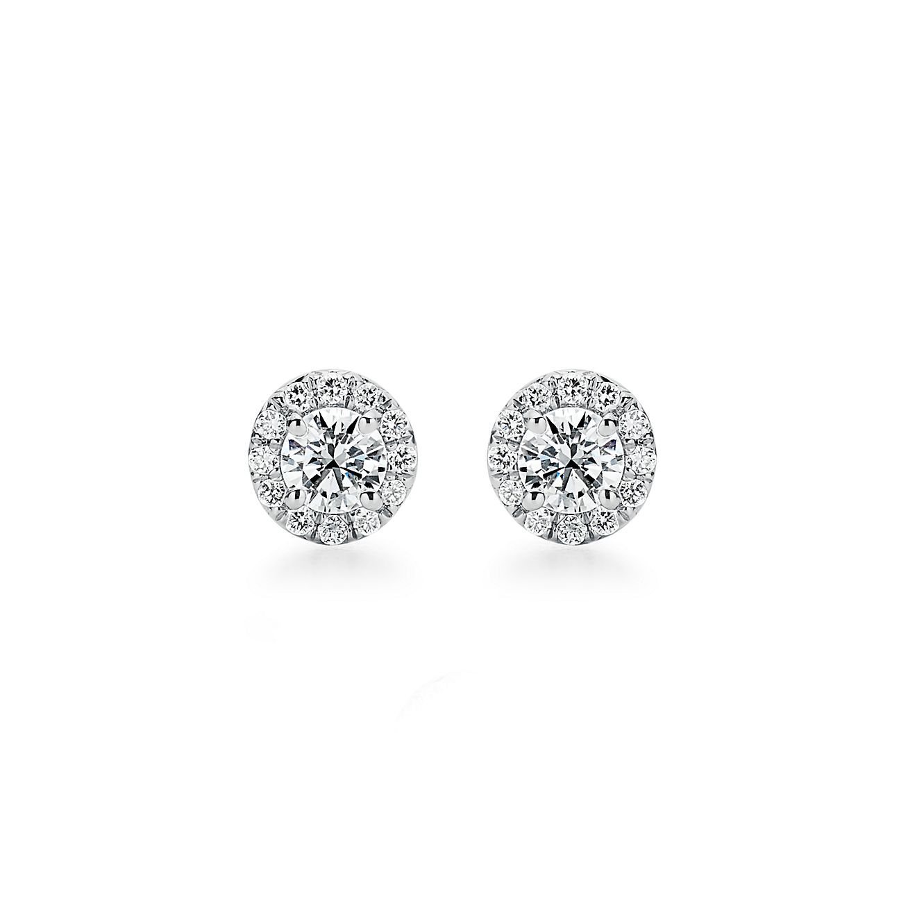 ROUND HALO EARRINGS