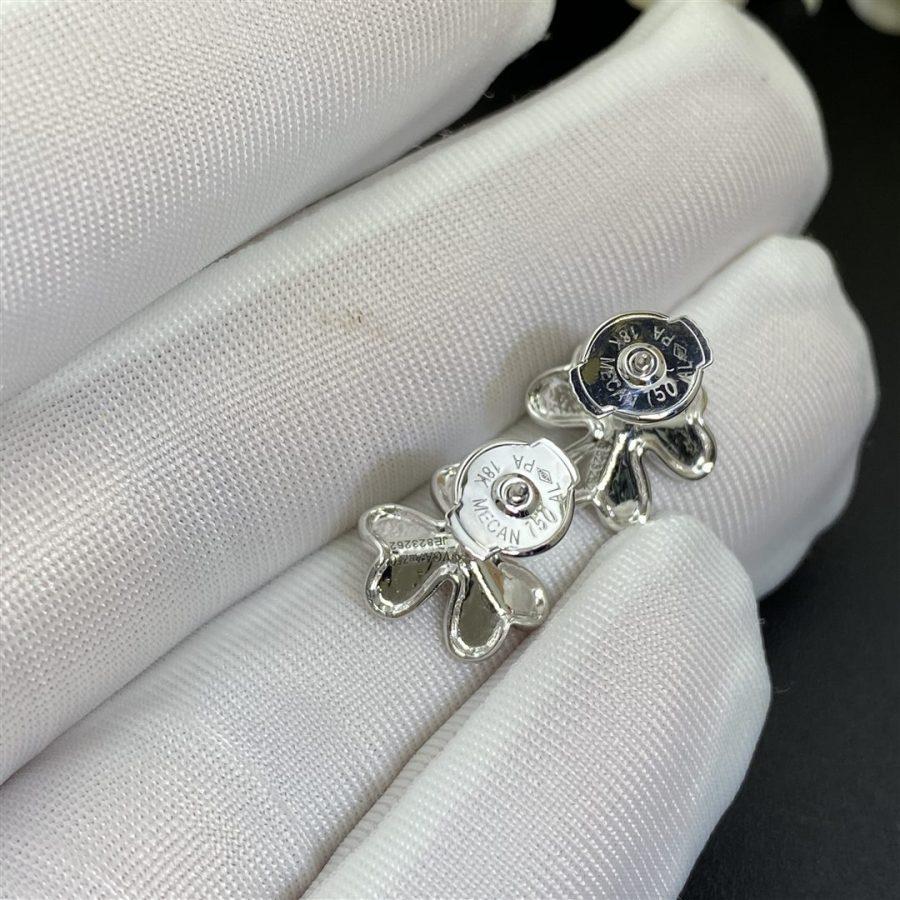 FRIVOLE MINI SILVER FLOWER EARRINGS