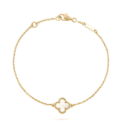 CLOVER GOLD MOP BRACELET