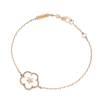 LUCKY SPRING WHITE BLOSSOM PINK GOLD BRACELET