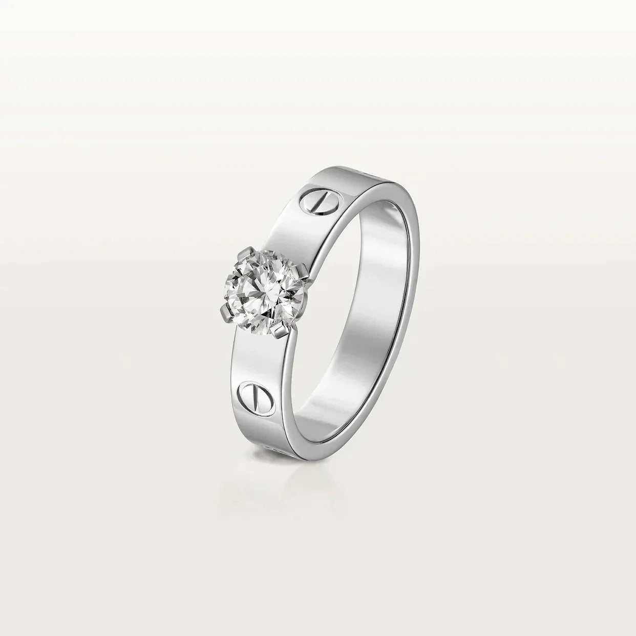 LOVE RING 4MM 1 BIG DIAMOND