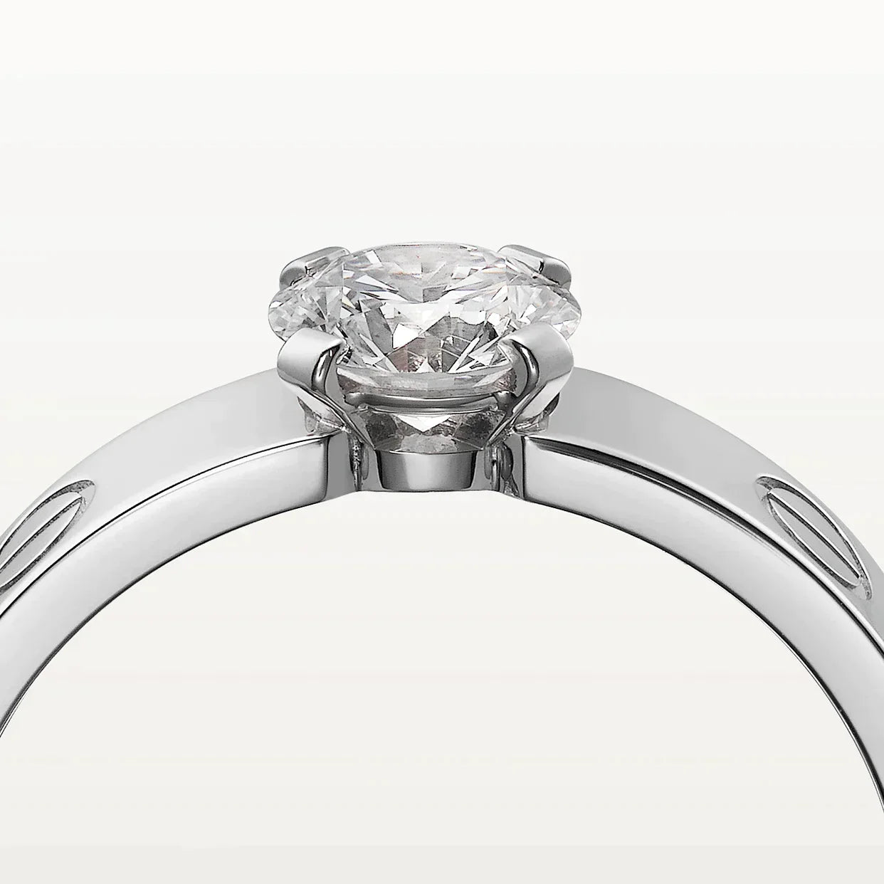 LOVE RING 4MM 1 BIG DIAMOND