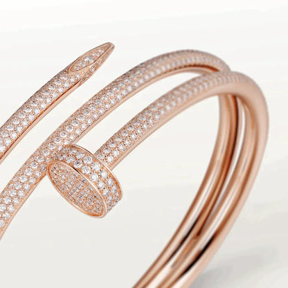 JUSTE BRACELET 3.5MM DOUBLE ROWS FULL DIAMONDS