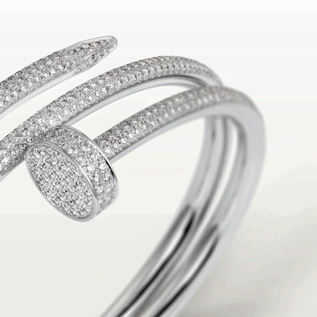 JUSTE BRACELET 3.5MM DOUBLE ROWS FULL DIAMONDS