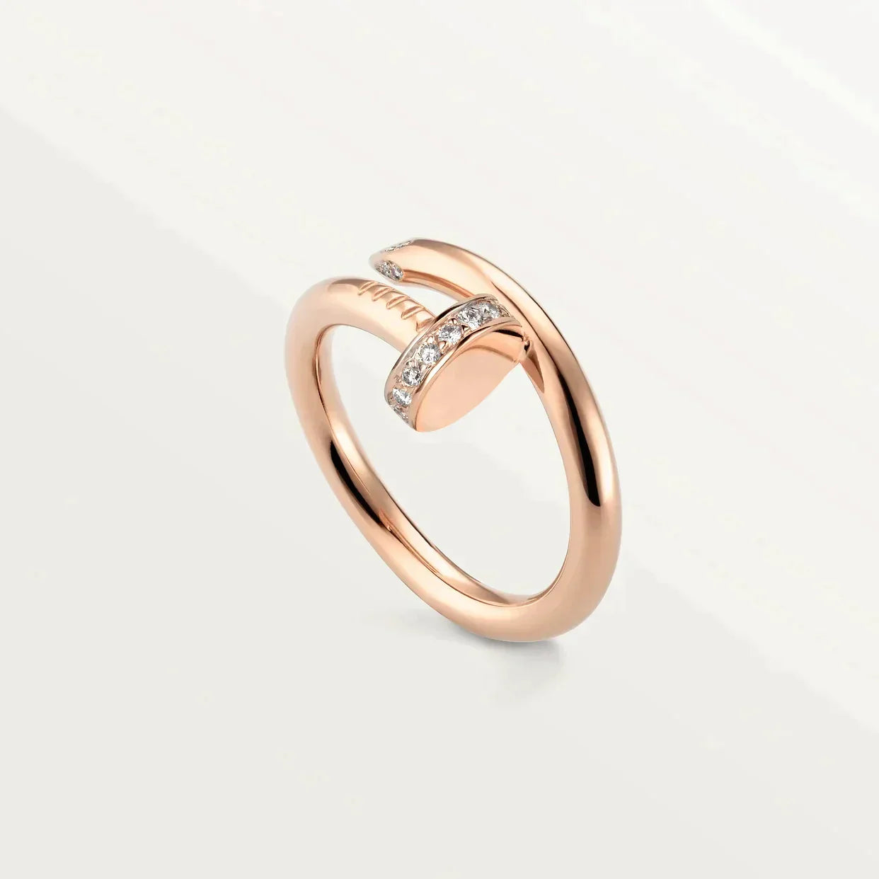 JUSTE RING 2.65MM PINK GOLD DIAMOND