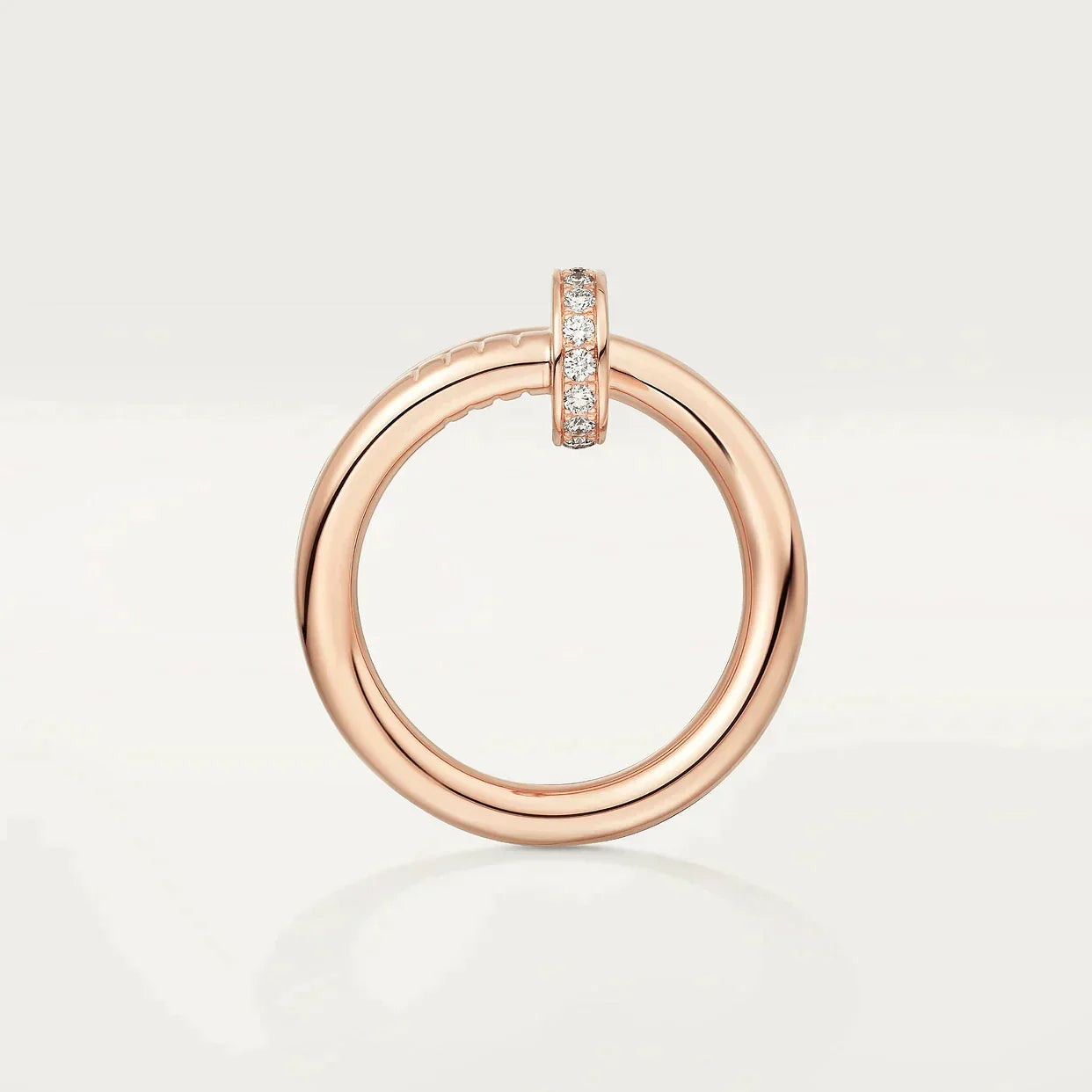 JUSTE RING 2.65MM PINK GOLD DIAMOND